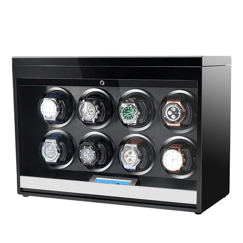8 Watch Winder - Wood + Black
