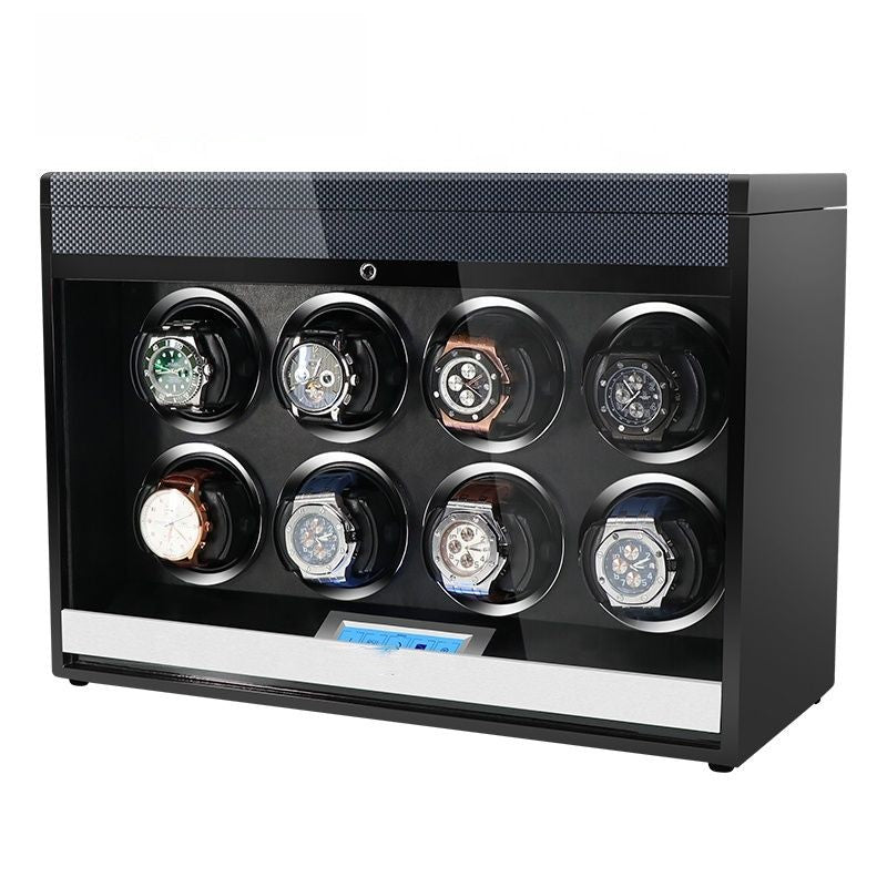 8 Watch Winder - Carbon Fiber + Grey