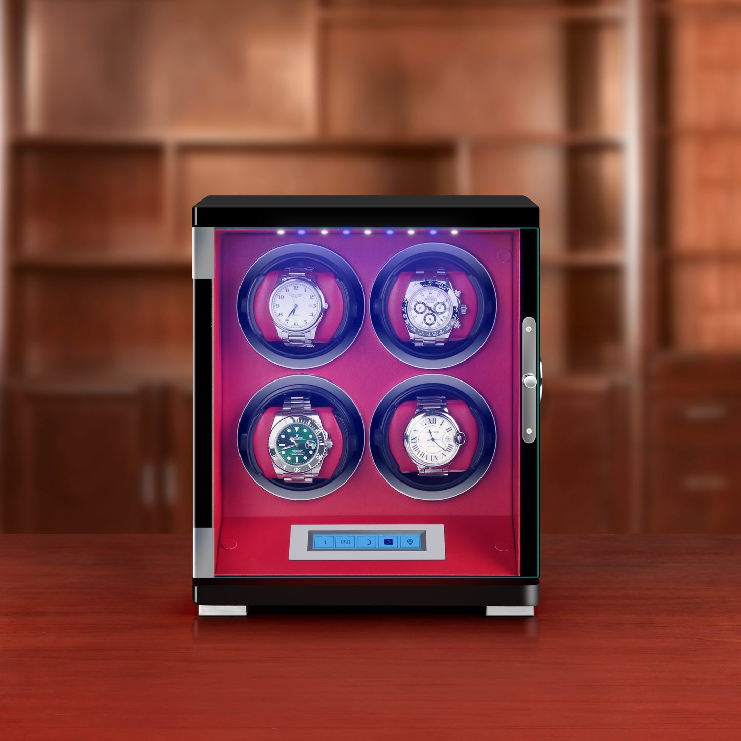 URORO quad watch winder box