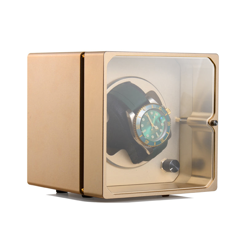 Aluminium Alloy Single Watch Winder for Rolex Golden – URORO