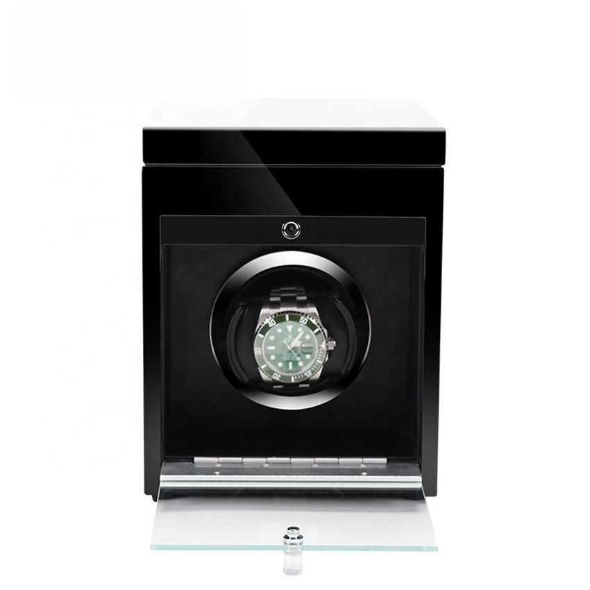URORO Single Watch Winder - Wood + Black