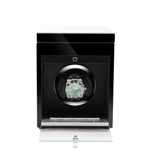 URORO Single Watch Winder - Wood + Black