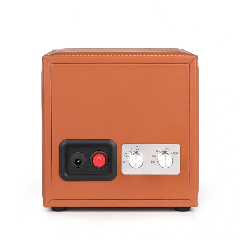 Boxy Watch Winding Display Case for Single Watch - Brown
