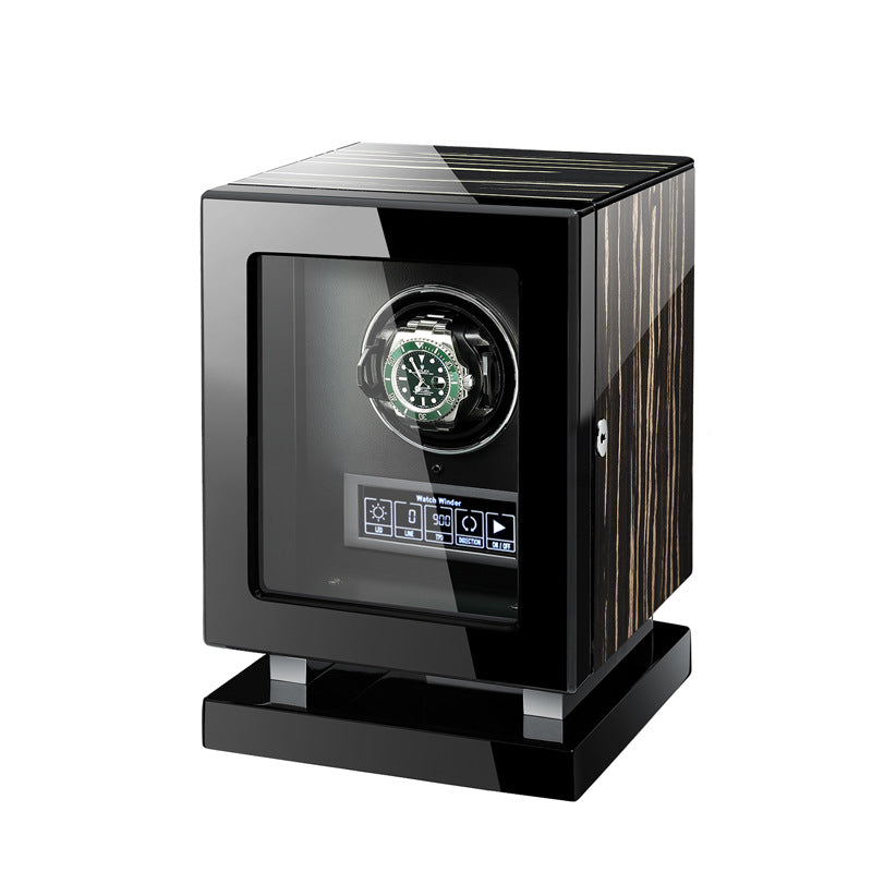 Watch Ruter Executive 1-Slot Ebony Wood Watch Winder — Premium Smart | Luxury Watch ...