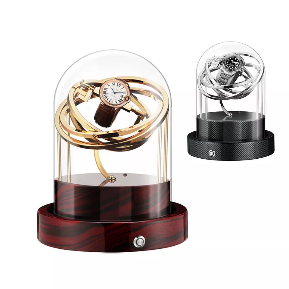 1-Slot Vintage Watch Winder — Red | Luxury Watch Winder – URORO