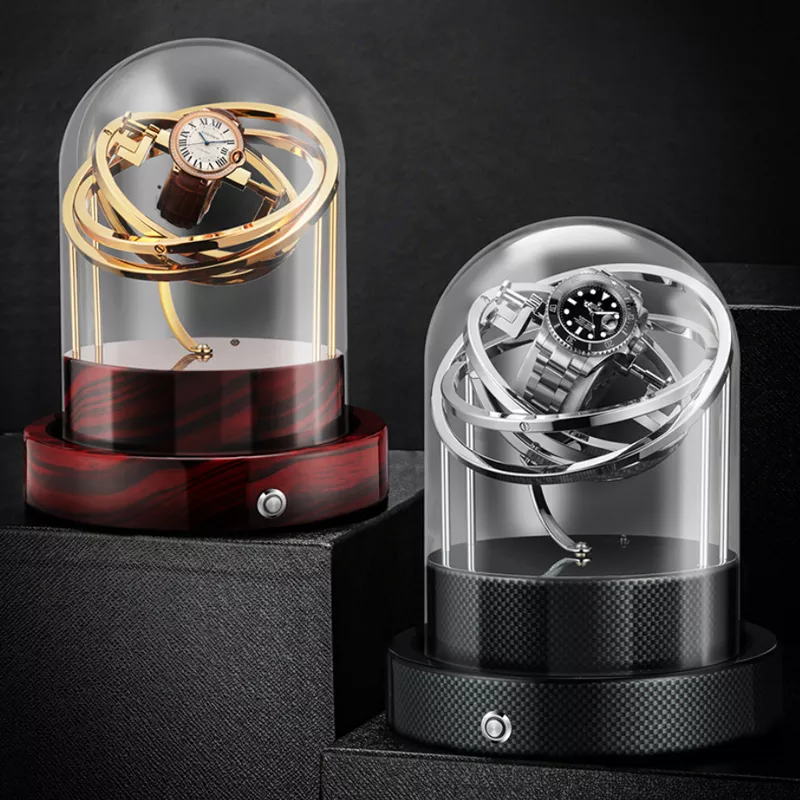1-Slot Vintage Watch Winder — Red | Luxury Watch Winder – URORO