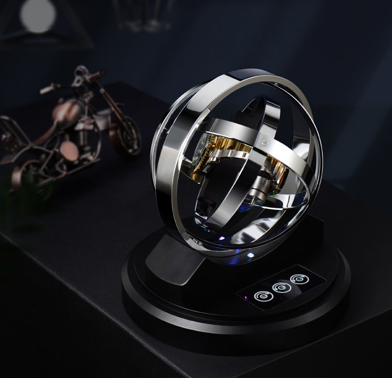 Gyroscopic Travel Single Watch Winder Box – URORO