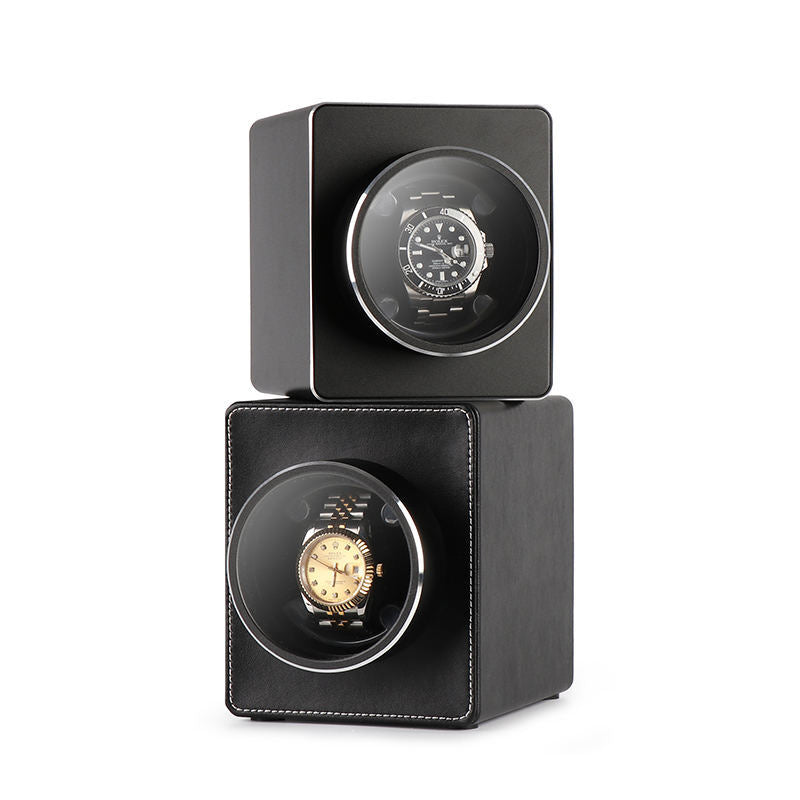 1-Slot Aluminium Watch Winder Case — Silver | Luxury Watch Winder